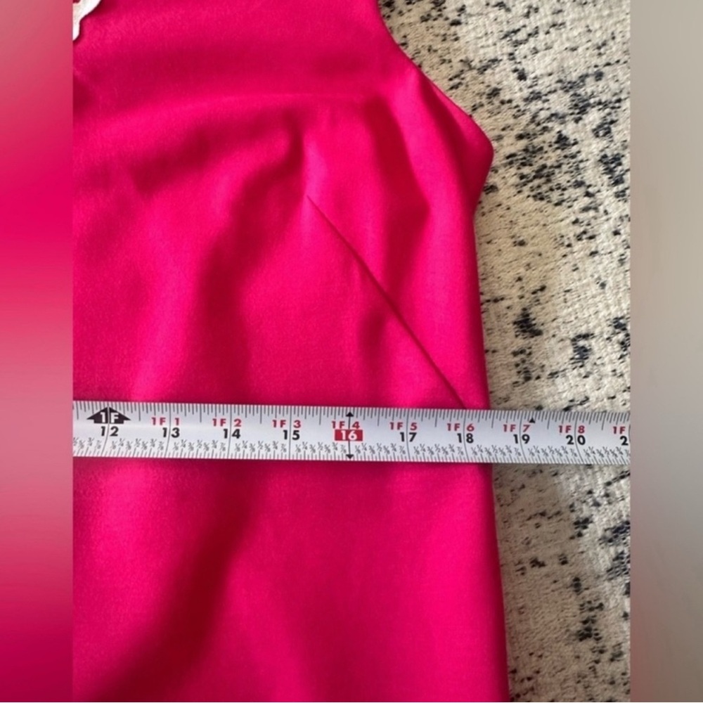 Talbots Pink Shift Dress with Rickrack Trim - Picture 9 of 11